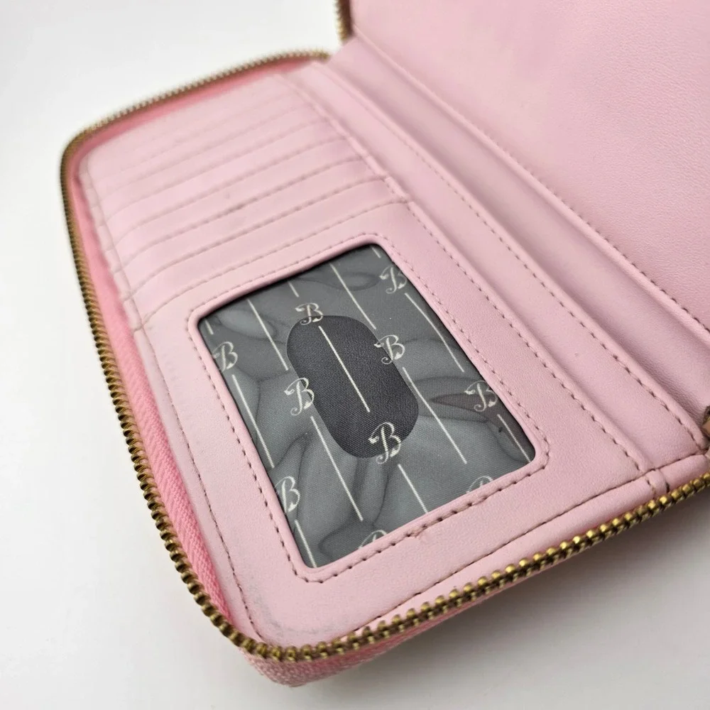Loungefly Disney Beauty and the Beast Belle Zip Wallet Cream Pink Fair Tale READ